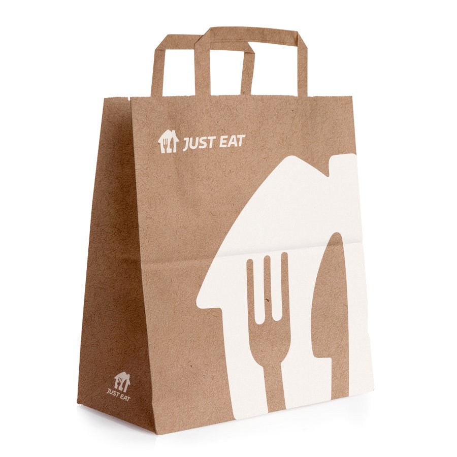 Paper Bags Large Brown FSC AB GROUP PACKAGING UK LTD Just Eat
